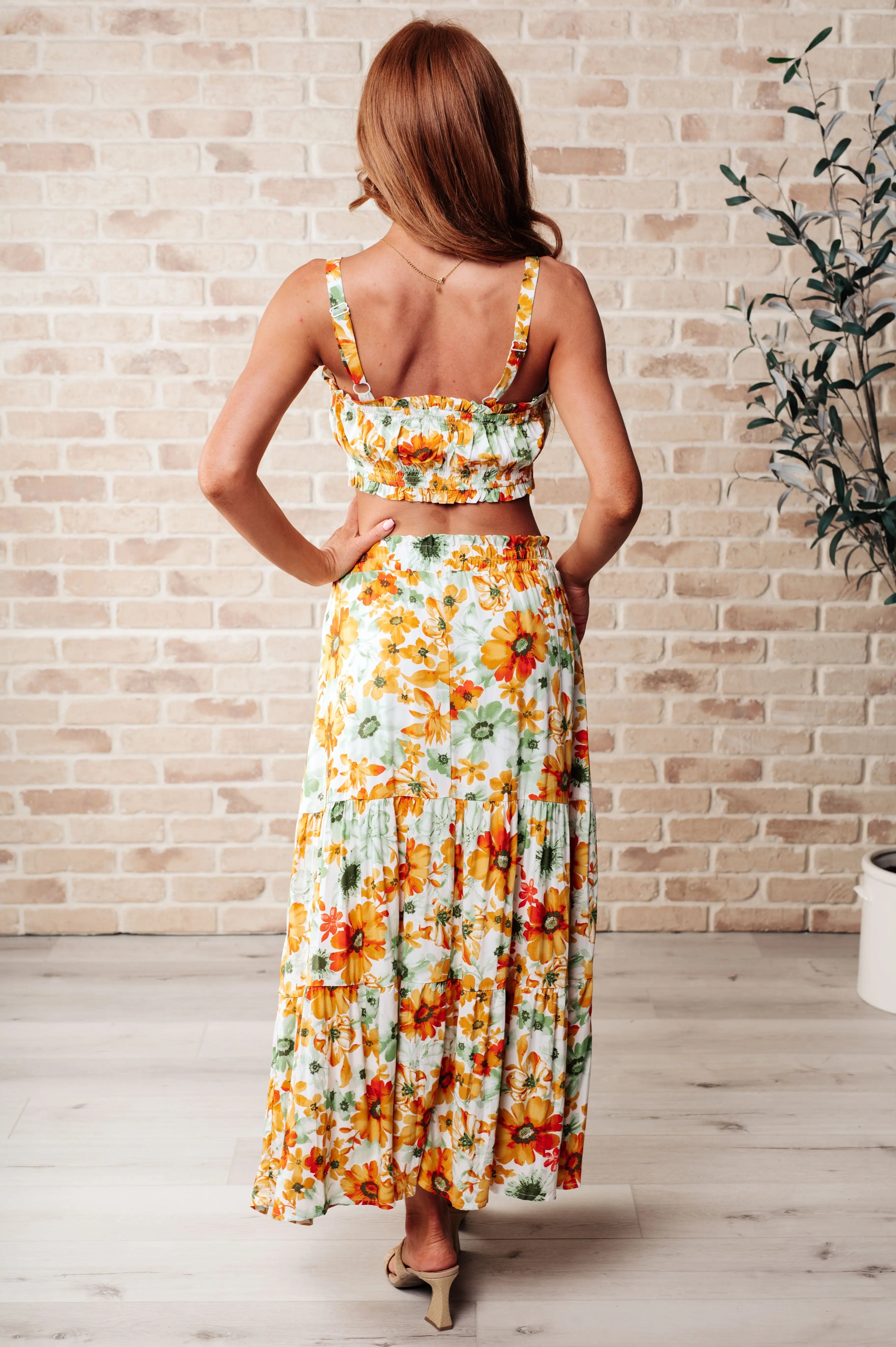Stylish Orange Tiered Skirt and Top Set for Girls - Perfect for Birthday Parties, School Events & Family Photos