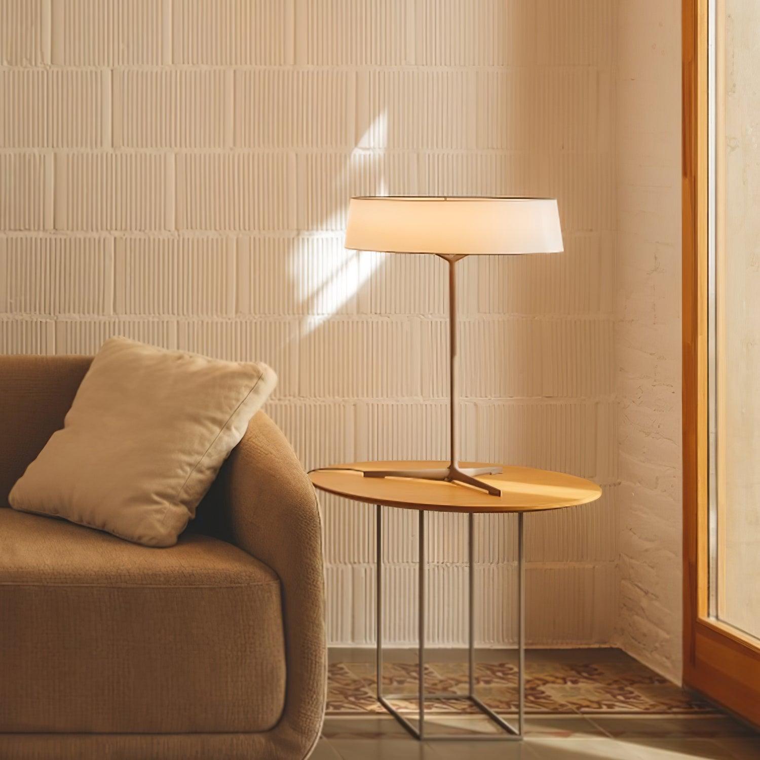 Modern Dama Table Lamp - Stylish LED Nightstand Light for Bedroom, Living Room & Office - Warm White & Cool White Dimmable Lighting for Reading, Relaxing & Decor