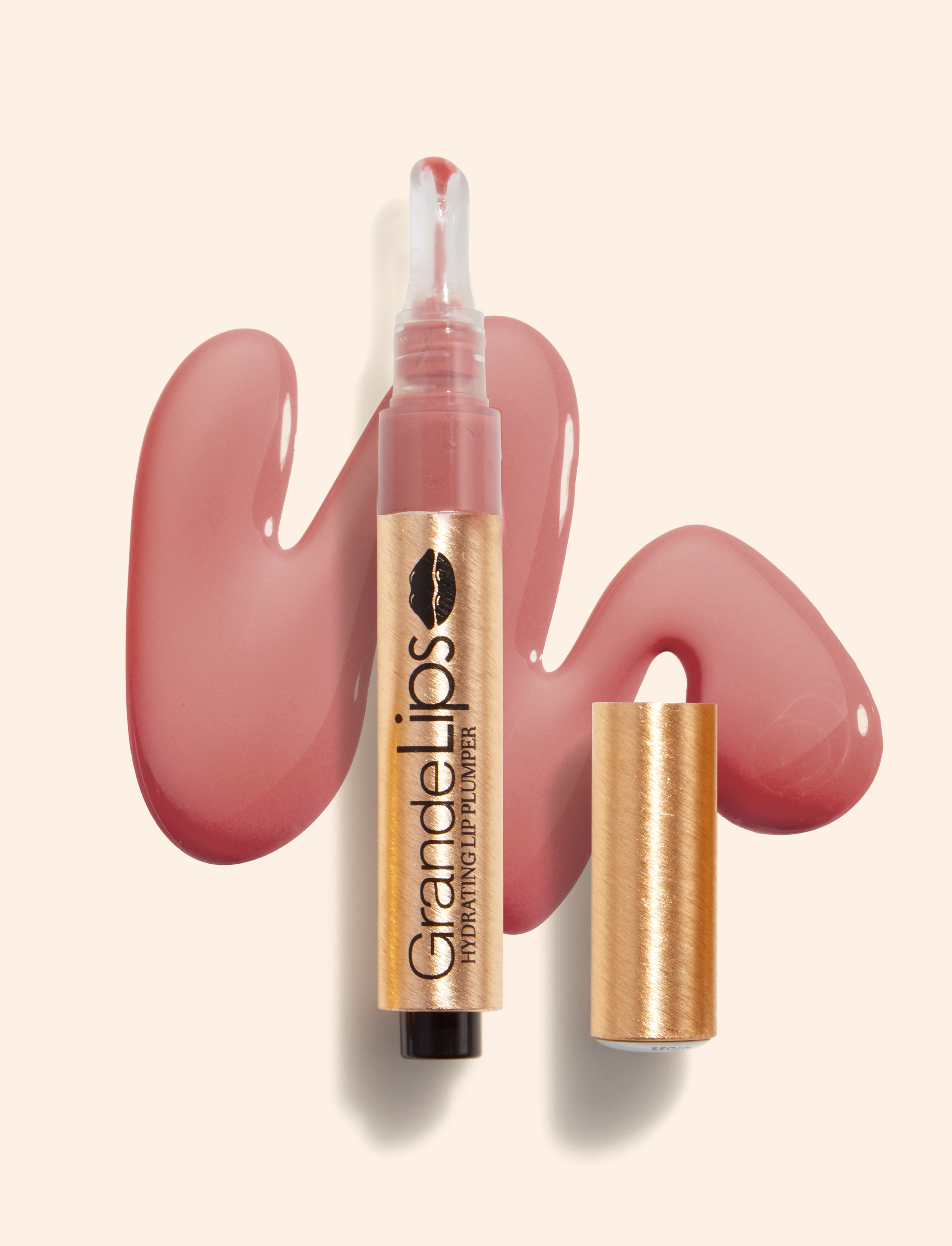 GrandeLIPS Plumping Gloss - Travel Size Hydrating Lip Gloss for Fuller Lips | Perfect for On-the-Go Makeup & Everyday Wear