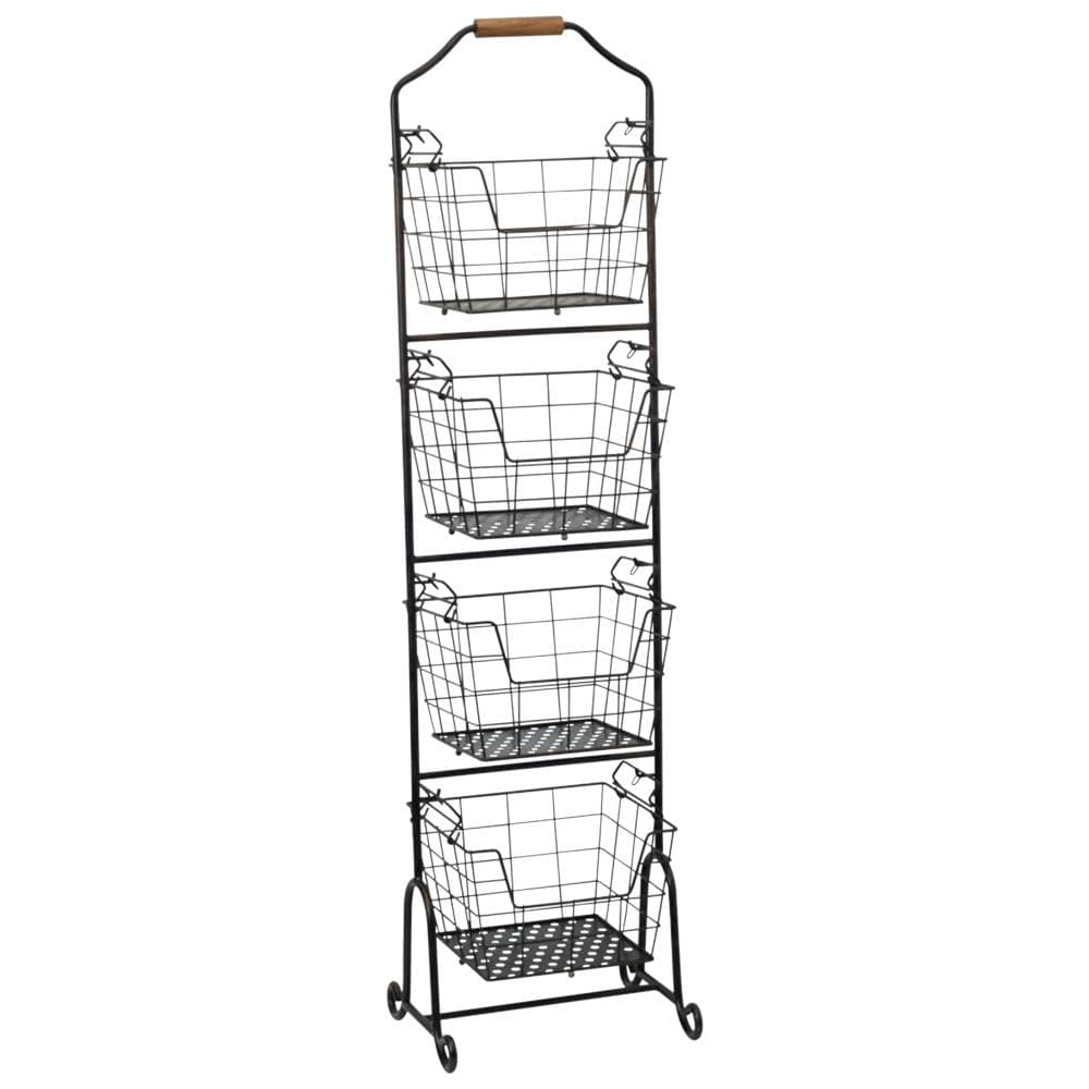 Adjustable Standing Storage Rack - Foldable Shelf Organizer for Kitchen, Bathroom, Office | Space Saving Storage Solution for Home & Office Organization