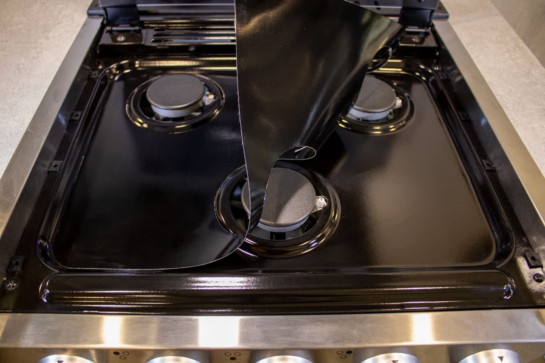 Premium StoveGuard USA-Made Gas Stove Cover - 6x Thicker Heavy-Duty Greystone RV Range Top Protector | Custom Designed & Precision Cut | Perfect for RV Kitchens, Outdoor Camping & Home Use