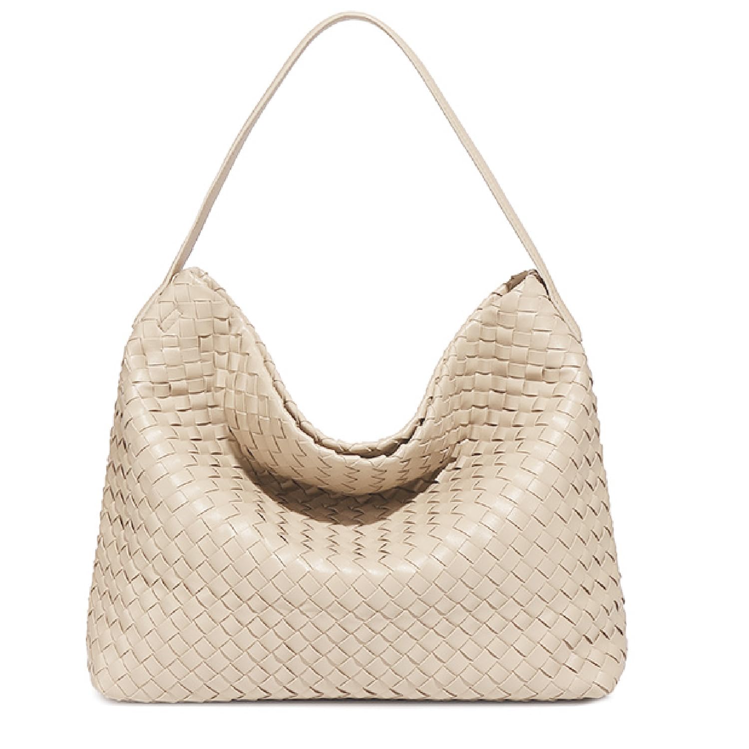 Dyalsa Vegan Leather Woven Tote Bag for Women - Large Retro Messenger Shoulder Bag, Handmade Boston Travel Purse | Perfect for Work, Shopping & Weekend Getaways