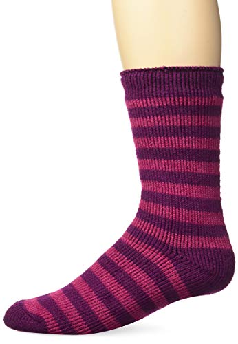 Heat Holders Thermal Striped Crew Socks for Men & Women - Ultra Warm Winter Socks for Cold Weather, Hiking, and Outdoor Activities