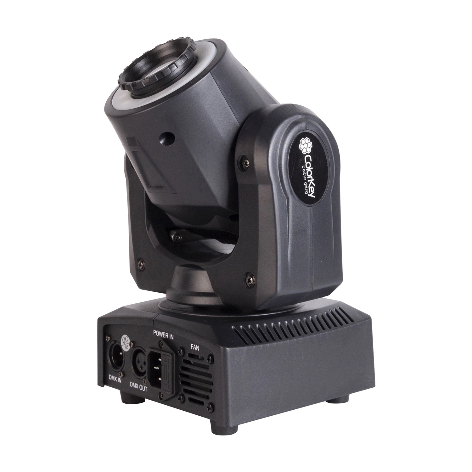 Colorkey Mover Halo Spot LED Light - Professional Stage Lighting for Concerts, DJ Shows & Events - Bright RGBW LED Moving Head with 360° Rotation