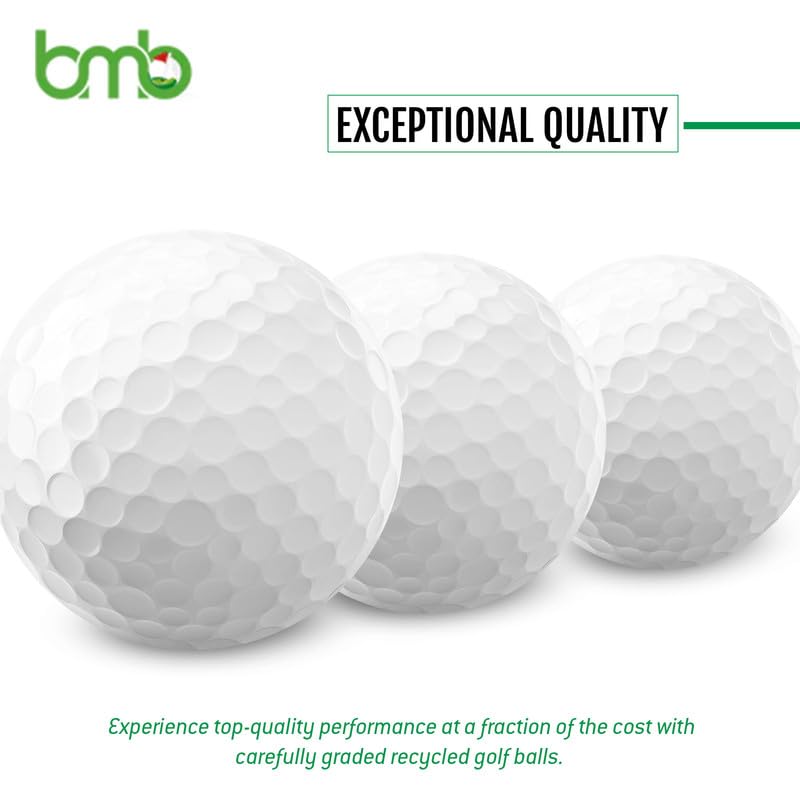 Premium Used Golf Balls Bulk (96 Pack) - High-Quality Recycled Golf Balls for Men & Women - Long Distance Practice Balls - Perfect for Driving Range, Backyard Practice & Golf Gifts