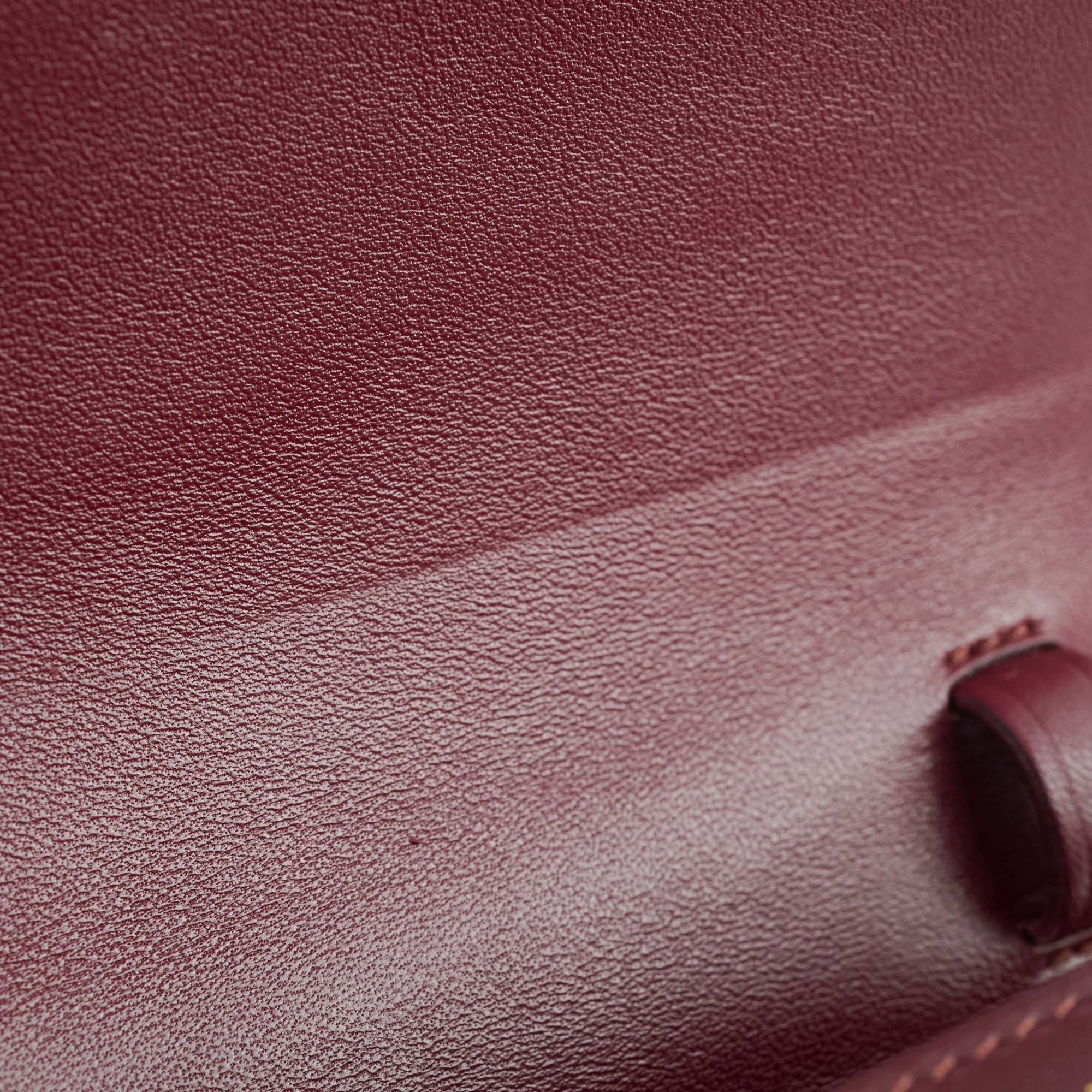 Celine Mini Box Bag in Burgundy Leather - Elegant Crossbody Purse for Women | Perfect for Work, Travel & Evening Events