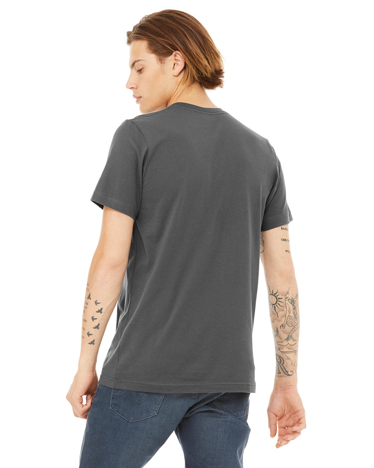 Bella + Canvas 3091 Unisex Heavyweight 5.5 oz. Crew Neck T-Shirt - Soft Cotton Tee for Men & Women - Perfect for Casual Wear, Screen Printing & Everyday Comfort