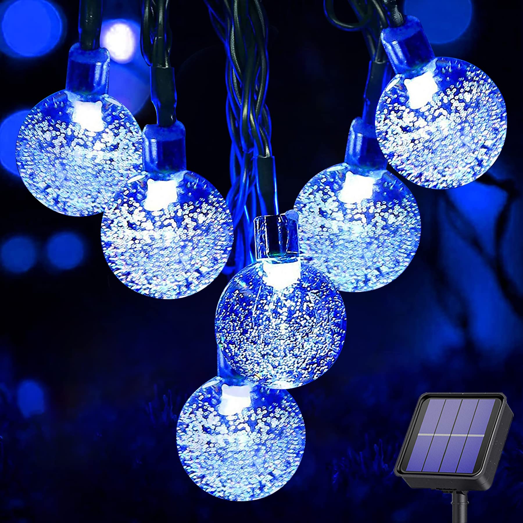 Solar Powered 60 LED String Lights - 26FT Waterproof Outdoor for Garden Party Decor