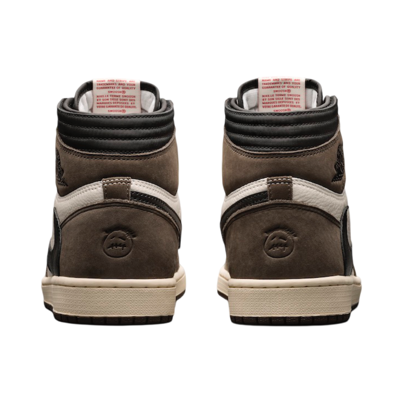Air Jordan 1 High Retro Travis Scott Sneakers - Mocha, Black & University Red Colorway | Limited Edition Basketball Shoes for Men | Perfect for Streetwear, Sneaker Collection & Casual Wear