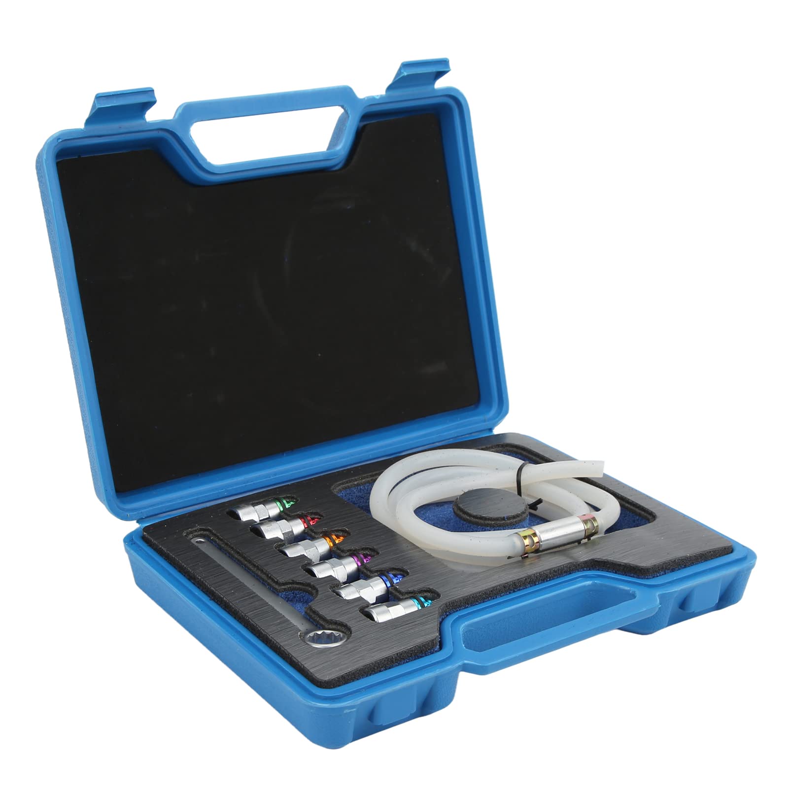 Brake Bleeder Wrench Kit with 6 Adapters - Heavy Duty Rubber & Metal Spanner for Cars, SUVs, Light Trucks - Perfect for DIY Brake Fluid Flushing and Maintenance