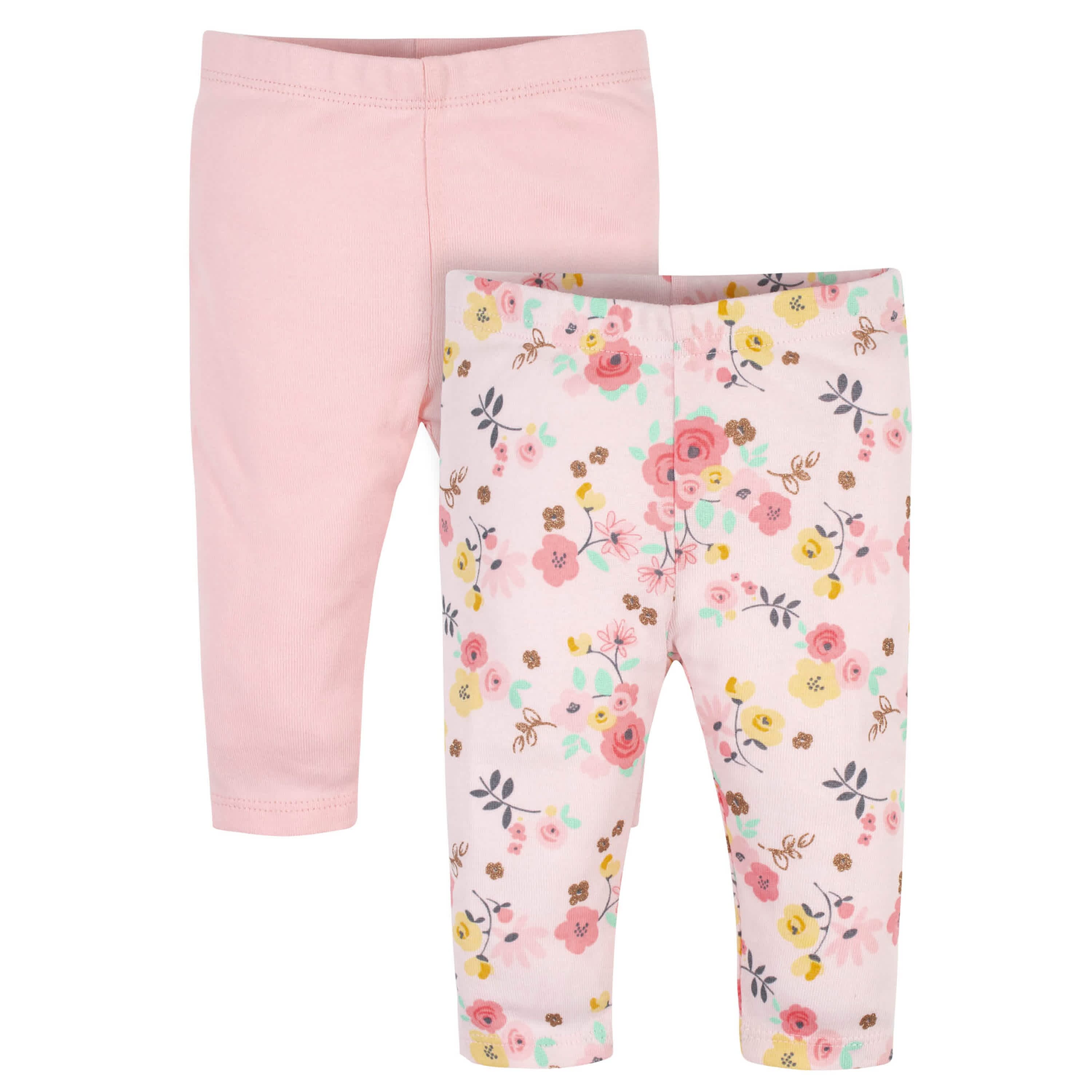 2 Pack Baby Girls Love You Pants - Soft Cotton Toddler Pants with Cute Print - Perfect for Playtime, Daycare & Family Photos