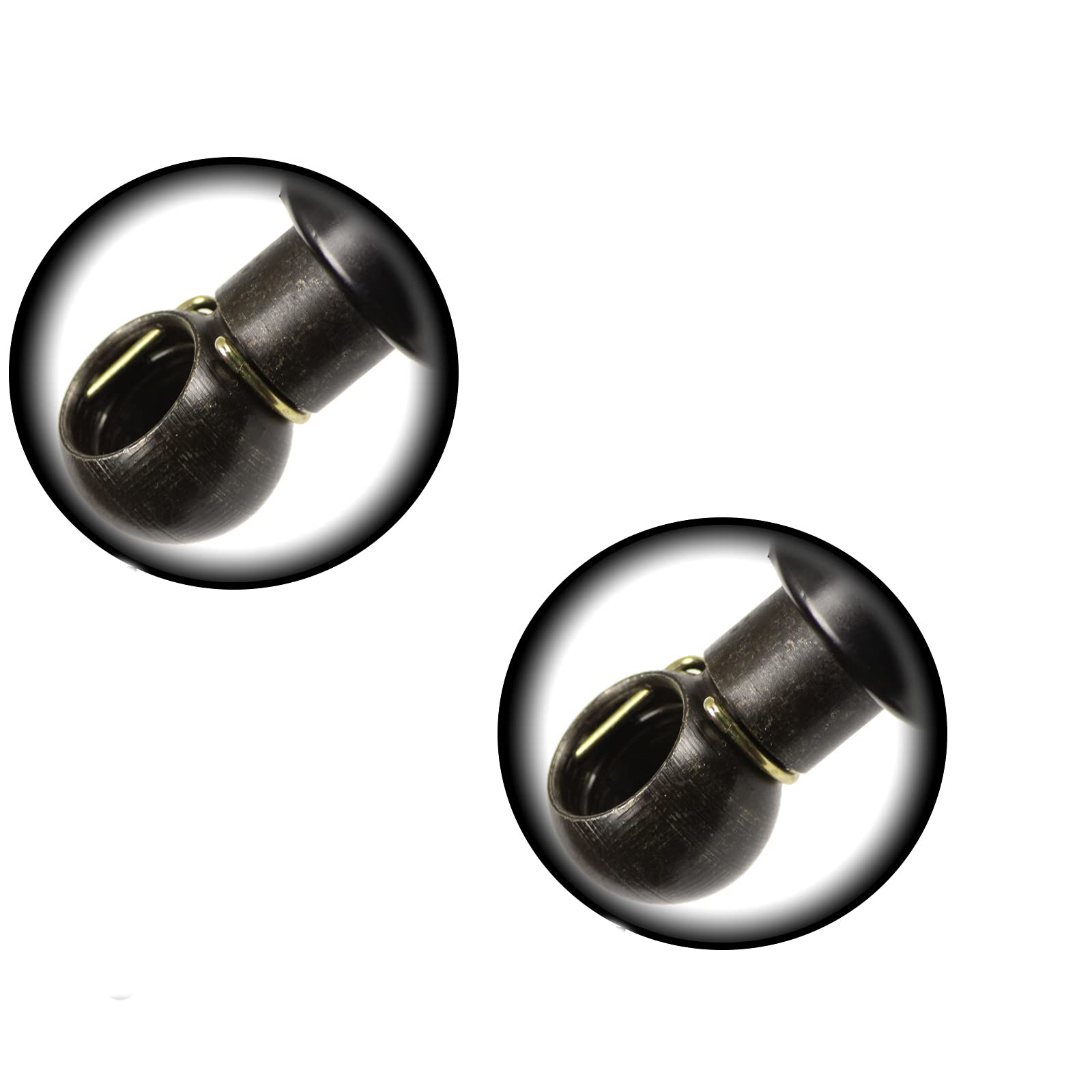 13mm Metal Cup End Lift Supports (2-Pack) - 26 Inch Extended, 250 lbs Capacity - Heavy-Duty Shocks & Struts for Trucks, SUVs, and Automotive Repairs - Perfect for Tailgates, Hatches, and Vehicle Maintenance