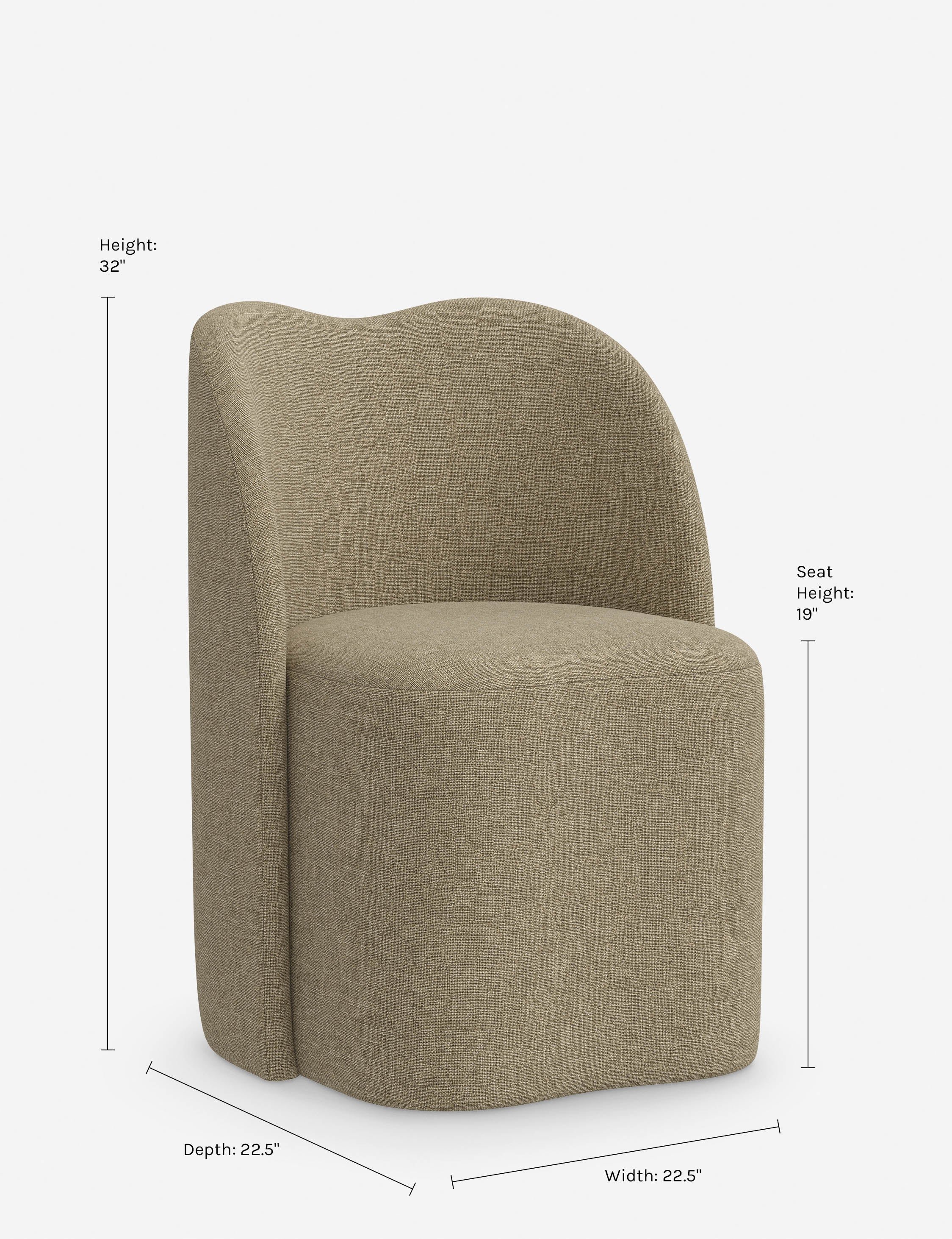 Bedell Dining Chair - Modern & Comfortable Kitchen Dining Room Chair for Home & Office - Perfect for Family Meals, Entertaining Guests & Workspace
