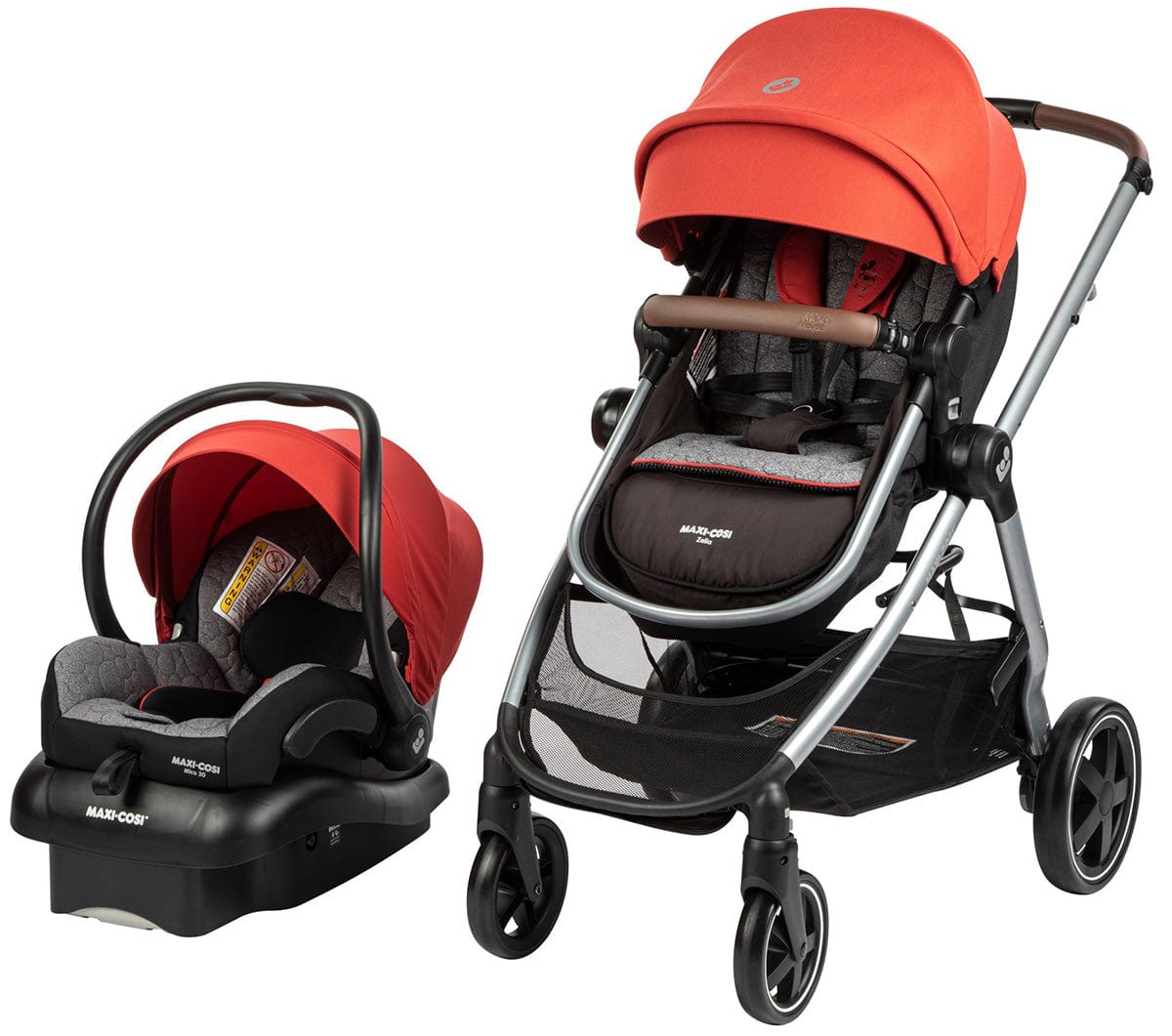 Maxi Cosi Zelia2 Travel System with Mico 30 Infant Car Seat - Lightweight Stroller & Safe Baby Carrier for Newborns | Perfect for Air Travel, Shopping & Daily Outings