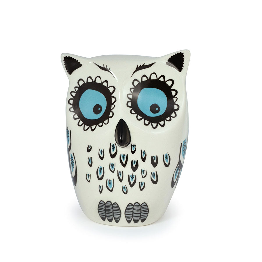 Handmade Ceramic Owl Piggy Bank - Cute Animal Coin Bank for Savings, Unique Gift for Kids & Adults - Perfect for Home Decor, Birthday & Christmas Presents