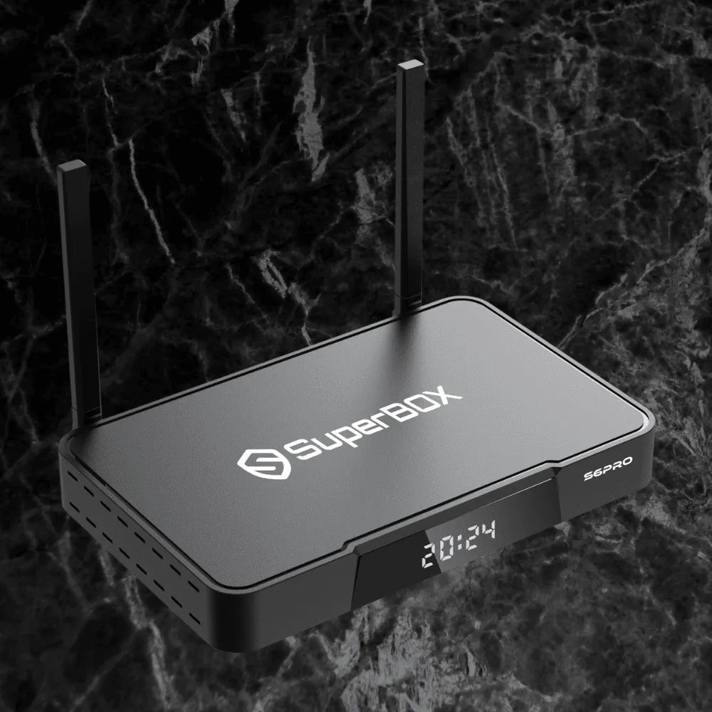 SuperBox S6 Pro 4K Ultra HD Android TV Box - Streaming Media Player with Google Assistant, 4GB RAM 64GB ROM, Dual-Band WiFi, Bluetooth 5.0 - Perfect for Netflix, Hulu, YouTube & Home Entertainment