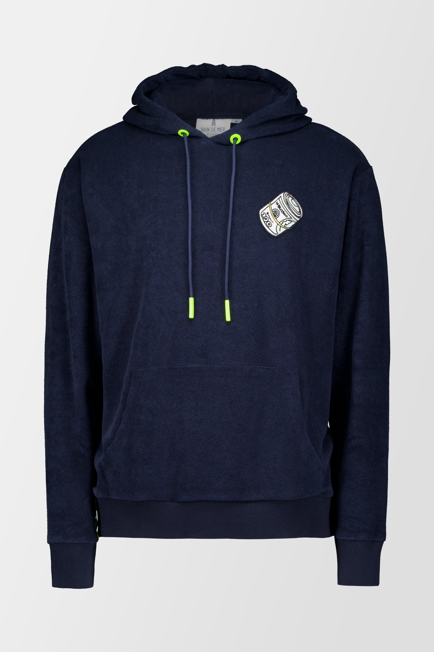 Bain de Mer Navy The Wall Street Hoodie - Premium Cotton Zip Up Sweatshirt for Men | Casual Streetwear & Office Wear | Perfect for Urban Fashion and Business Casual Outfits
