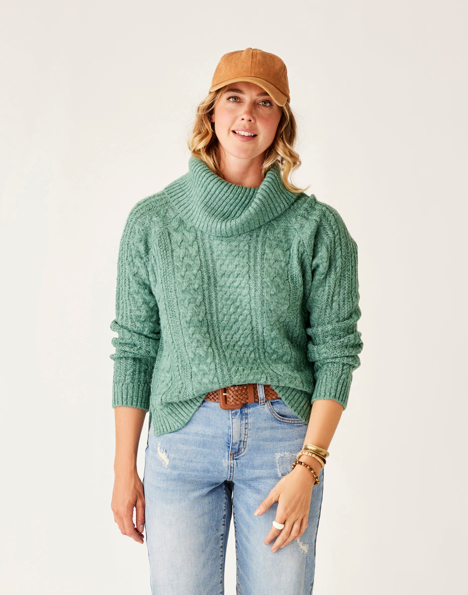 Field Sweater for Women - Soft Knit Forest Heather Pullover | Cozy Casual Wear for Fall & Winter | Perfect for Outdoor Adventures & Layering