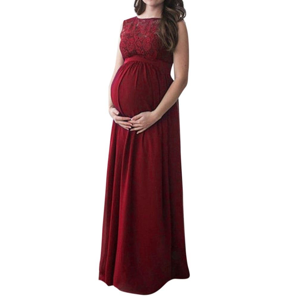 Kangma Maternity Gown for Pregnancy Photoshoot - Elegant Lace Long Maxi Dress for Expecting Mothers | Perfect for Baby Shower, Maternity Photo Session & Special Occasions
