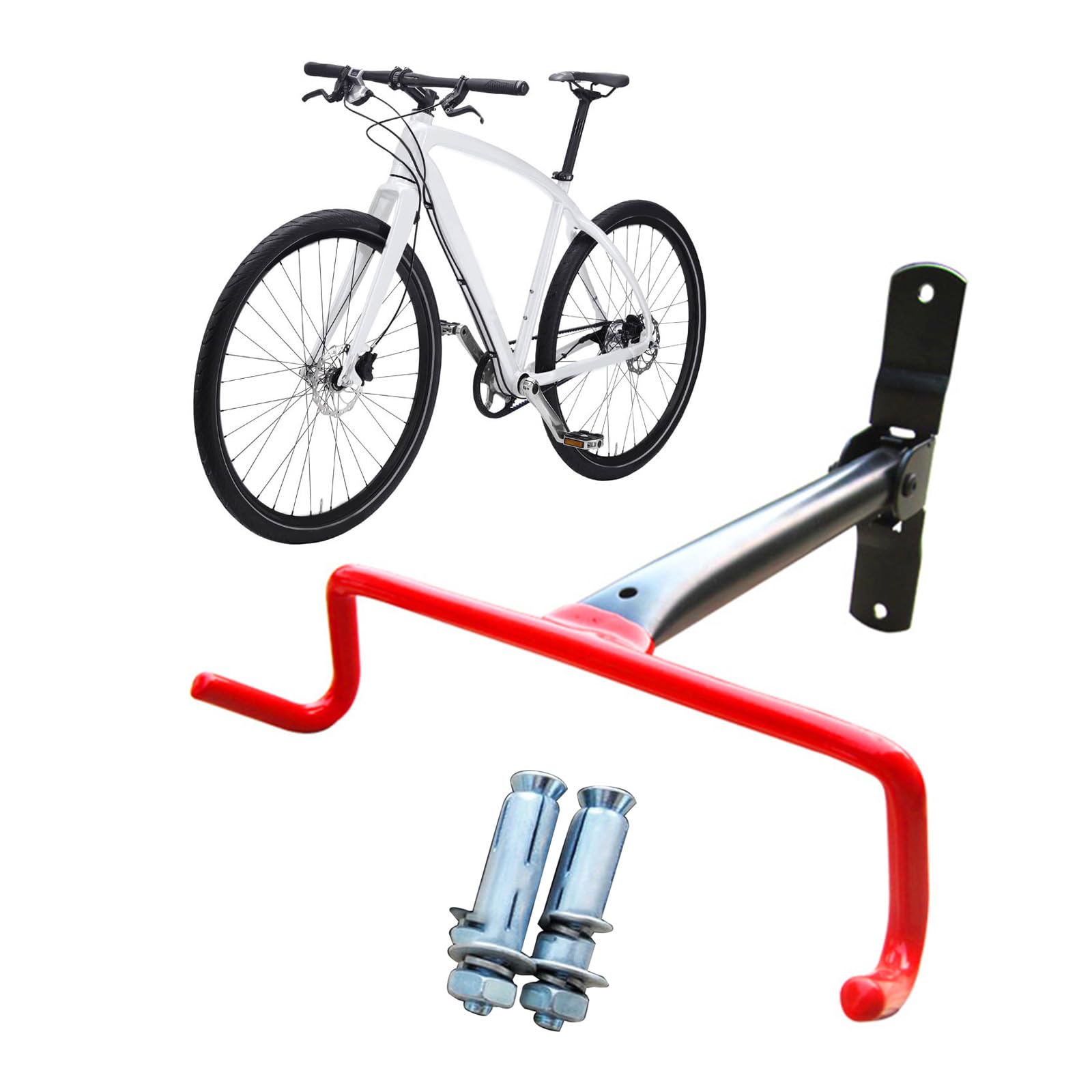 **Heavy Duty Wall Mount Bike Rack Stand - Mountain & Road Bicycle Storage Hanger Hook for Garage, Shed & Home Organization**    *(Perfect for Space-Saving Bike Storage in Apartments, Garages & Outdoor Use)*