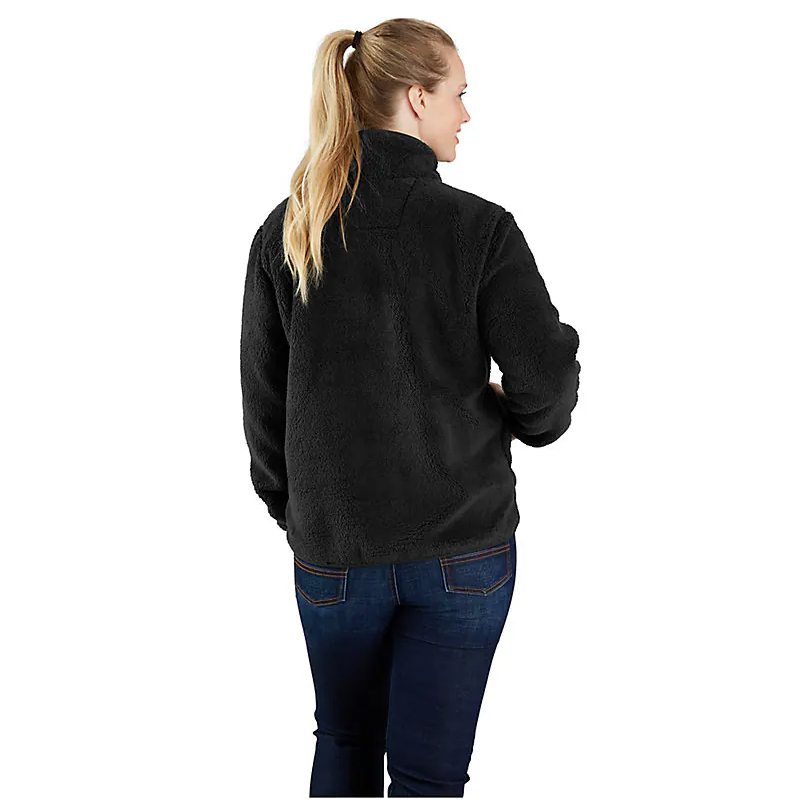 Women's Loose Fit Fleece Pullover Sweatshirt - Soft & Cozy Winter Hoodie (Black) - Perfect for Casual Wear, Outdoor Activities & Lounge Comfort