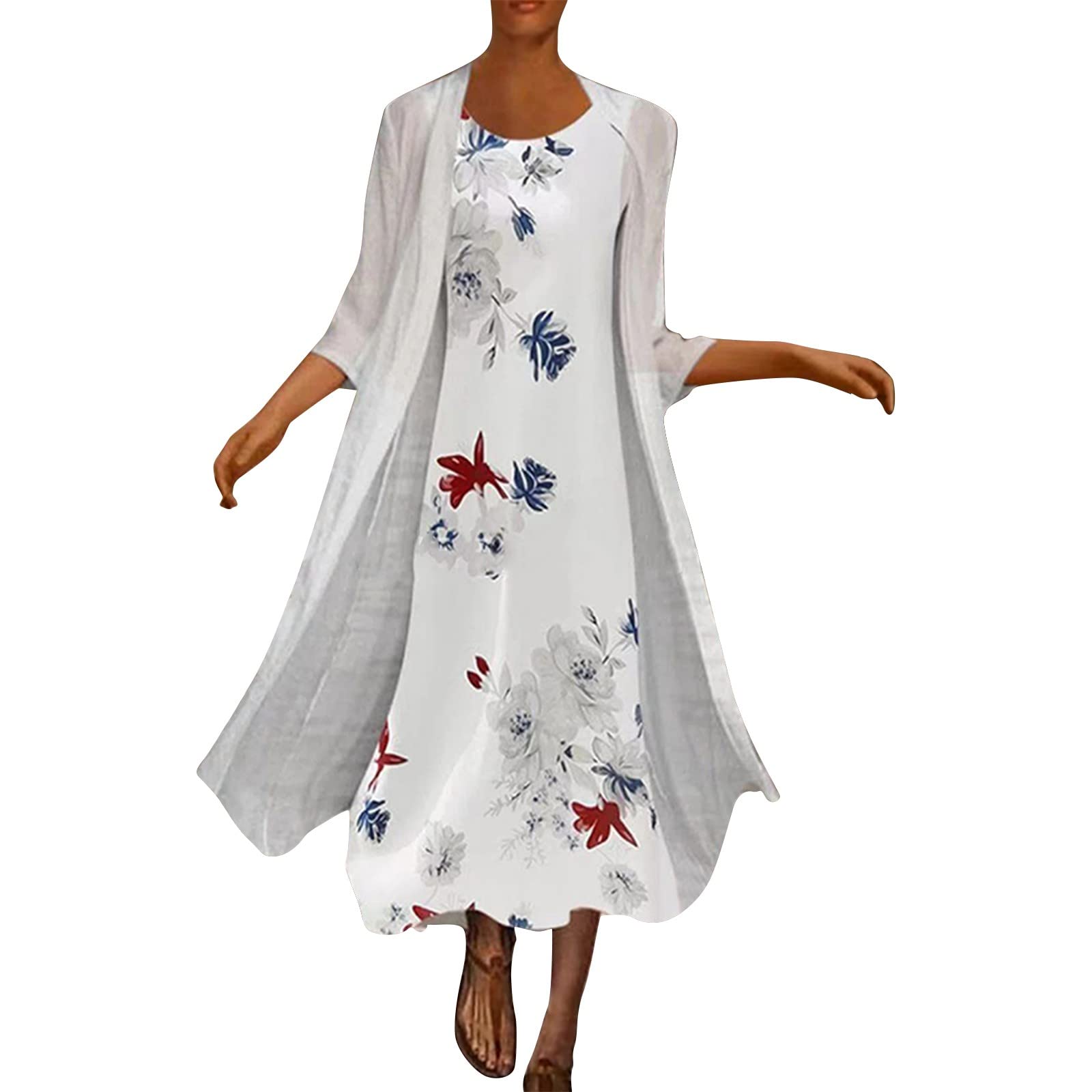 Boho Dresses for Women 2023 - Flowy Maxi & Midi Sundresses in White, Plus Size Casual Beach Dresses (S-2XL) | Perfect for Summer Vacations, Beach Getaways, and Boho Fashion Outfits