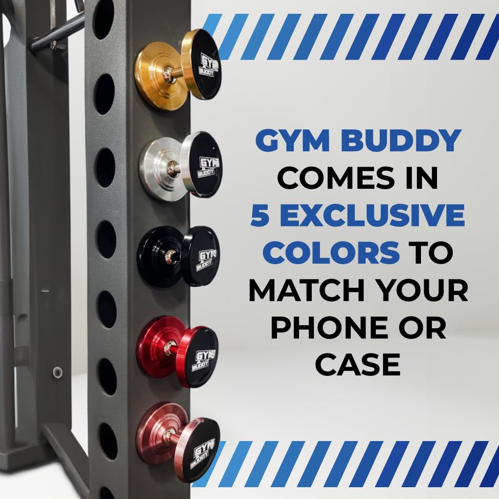 Magnetic Phone Mount for Car & Gym - Universal Phone Holder for Videos, Recording & Workouts - Strong Magnetic Phone Stand for Hands-Free Use While Driving, Exercising & Vlogging