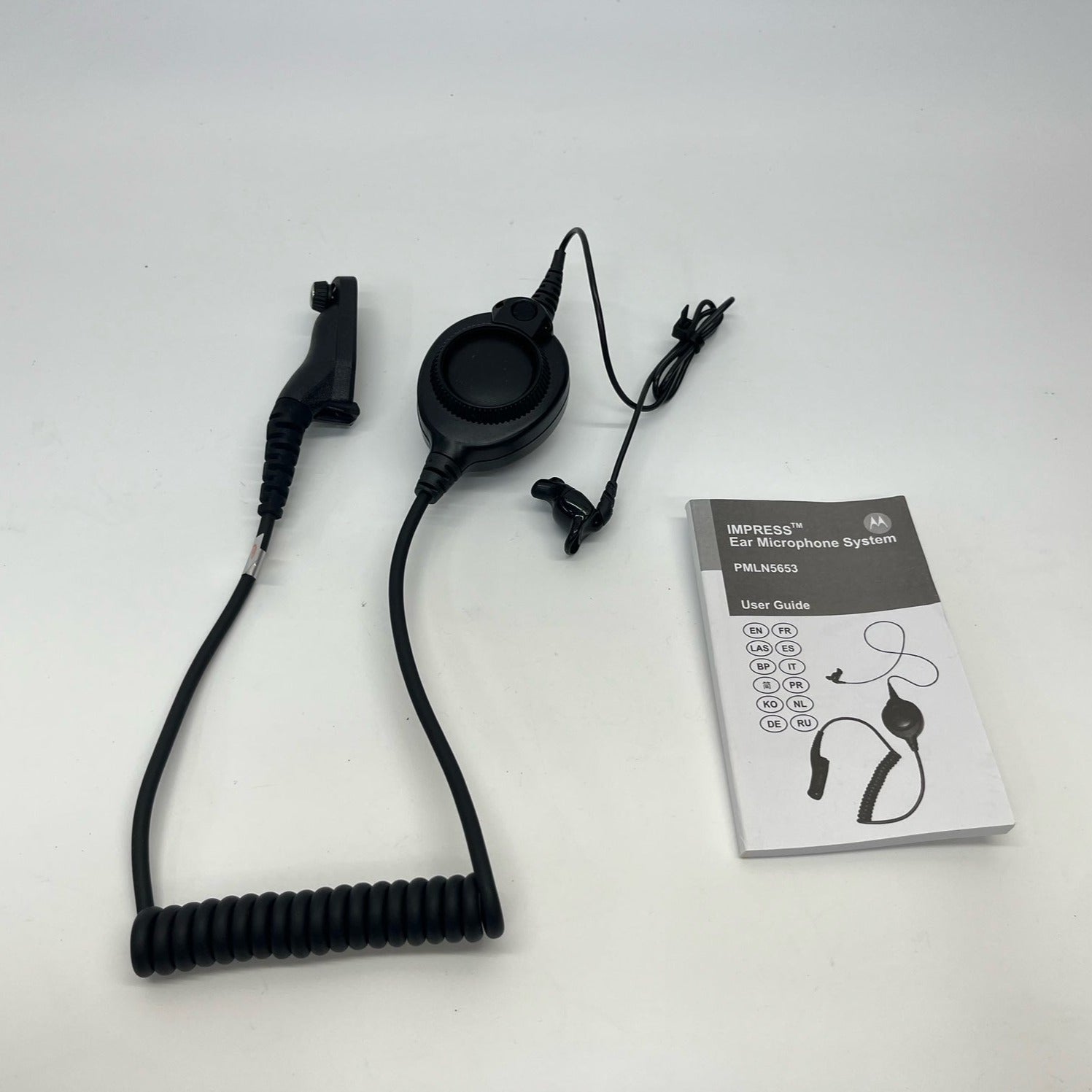 Motorola PMLN5653A Bone Conduction Ear Microphone - Noise Cancelling Headset for Clear Calls, Sports & Outdoor Activities