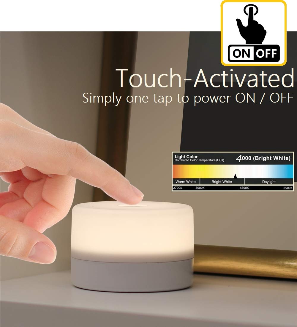 Dimmable Touch LED Night Light - Bedside Table Lamp for Kids, Adults, Nursery, Bedroom & Living Room | Mood Lighting for Reading, Relaxation & Decoration