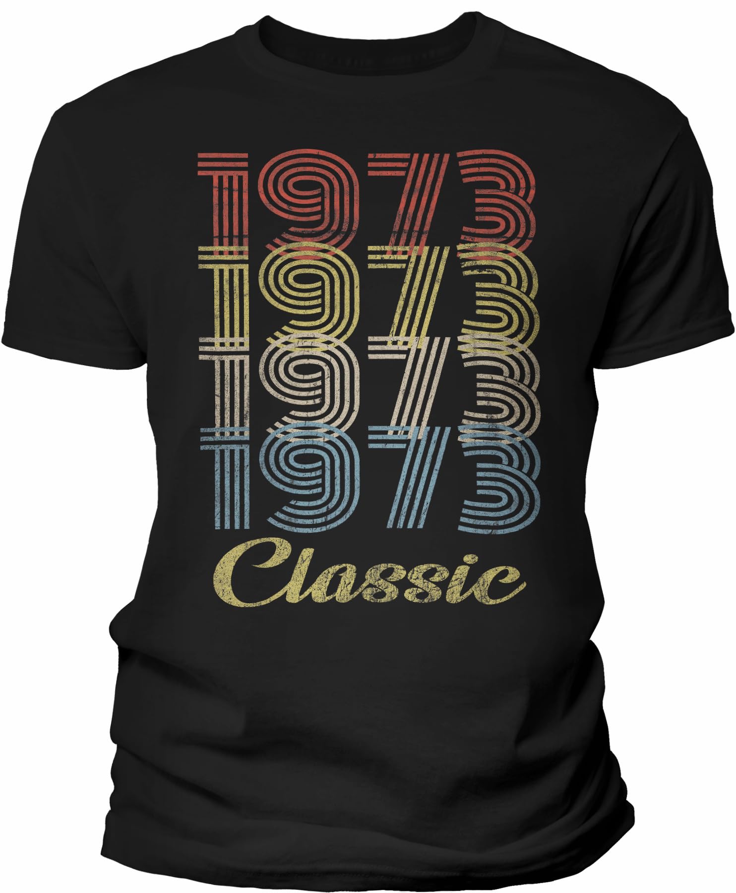 1973 Vintage 50th Birthday Tshirt for Men - Classic Retro 50 Years Old Gift - Perfect for 50th Birthday Parties & Milestone Celebrations