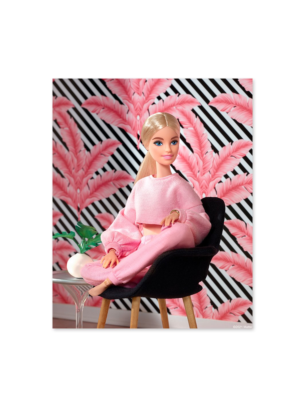 BarbieStyle™ x Wallshoppe Pink Glam Acrylic Wall Art - Perfect for Girls' Bedroom, Playroom & Barbie Themed Party Decor