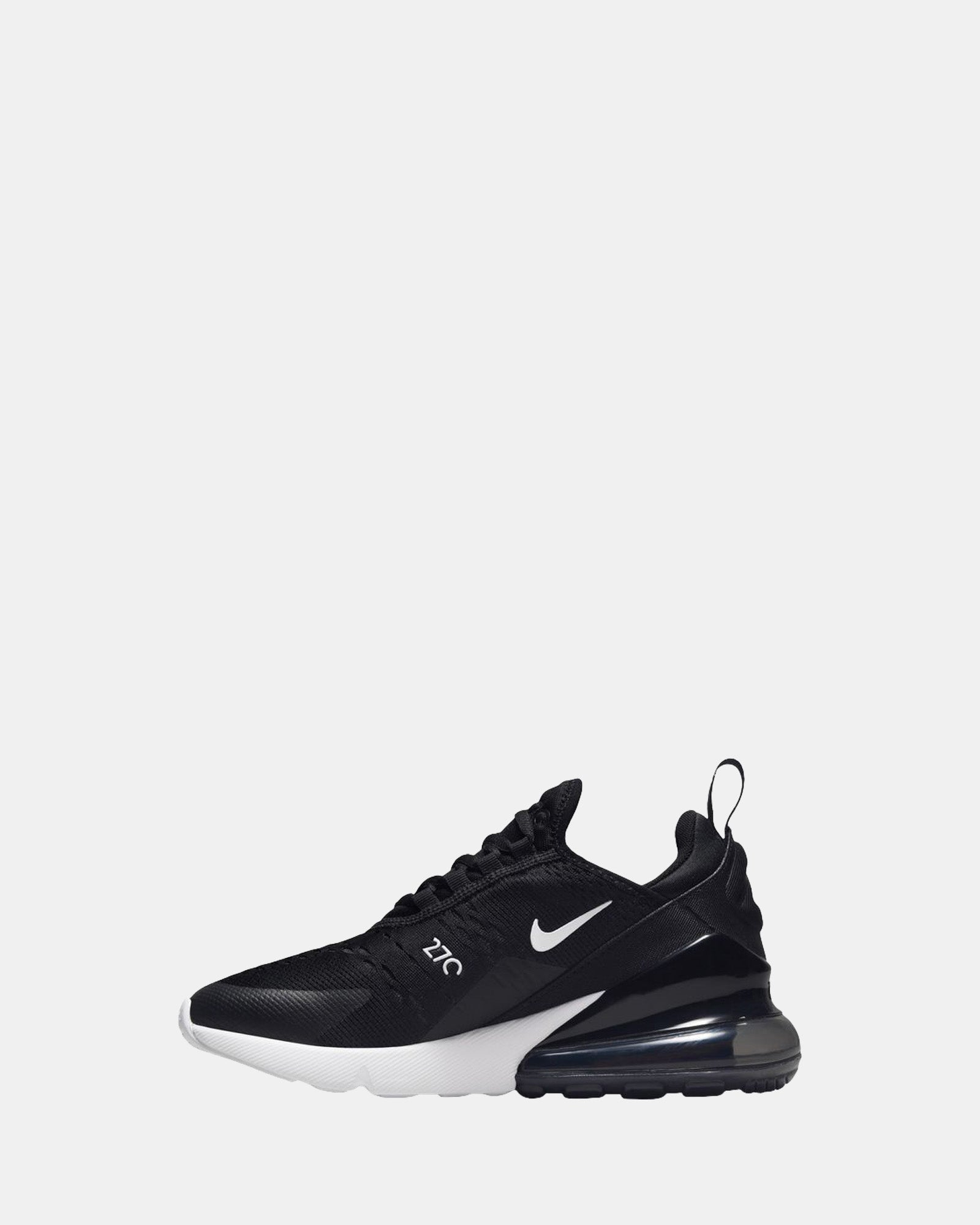 Nike Air Max 270 Kids' Running Shoes - Black/White/Anthracite - Lightweight & Comfortable for School, Sports & Everyday Wear