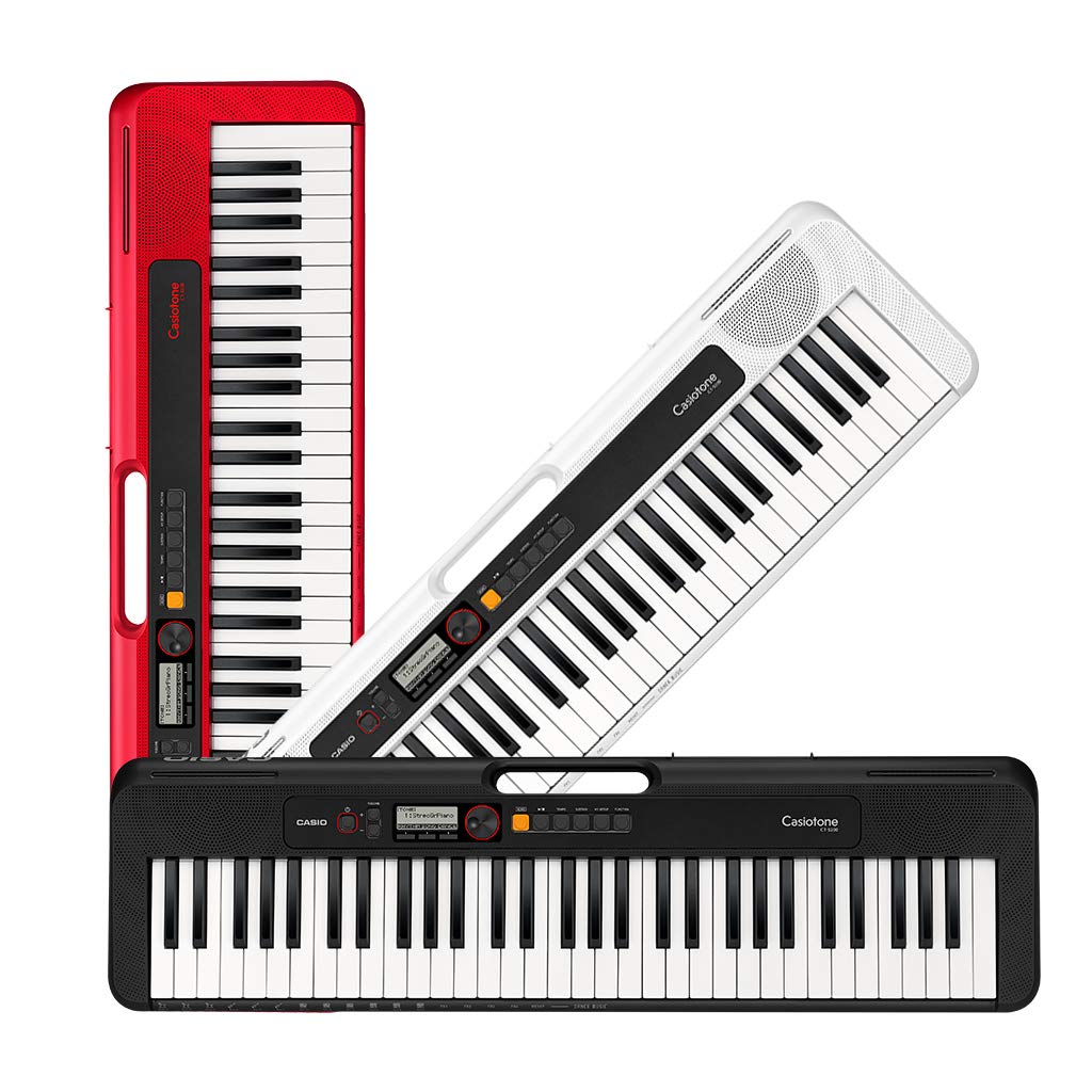 Casio Casiotone CT-S200BK 61-Key Portable Keyboard with USB & ARST Single-X Adjustable Stand - Black | Perfect for Beginners, Home Practice & Live Performances