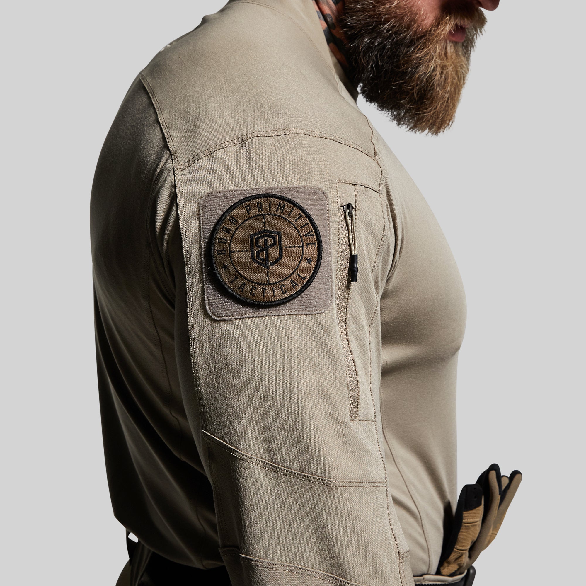 Long Sleeve Op Top - Desert Tan Color | Tactical Shirt for Outdoor Adventures, Hiking & Military Style