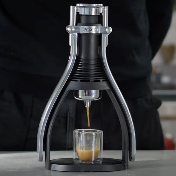 ROK Smart Shot Manual Espresso Maker - Portable Hand Press Coffee Machine for Home, Office & Travel - Perfect for Espresso Lovers & Baristas