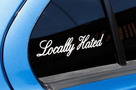 2 Pack JDM Locally Hated Cool Drift Racing Car Vinyl Decal Stickers - High Quality Waterproof Decals for Cars, SUVs, Trucks & Laptops - Perfect for Racing Enthusiasts & Car Show Accessories