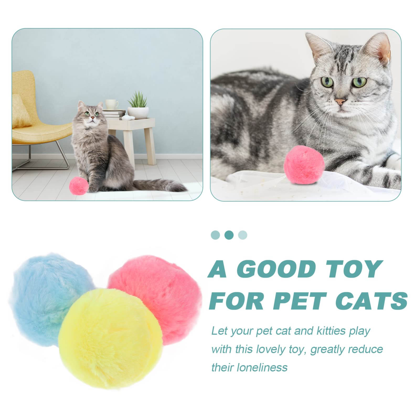 Balacoo 3-Piece Teething & Interactive Cat Toys Set with Chirping Sounds - Fun Kitten Play & Exercise Toys for Cats & Puppies - Perfect for Teething Relief, Playtime & Bonding