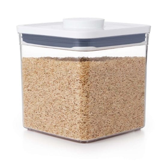 OXO POP Container - Airtight Food Storage, 2.8 Quart Big Square Short Container for Kitchen Pantry Organization - Perfect for Cereal, Flour, Sugar & Dry Goods Storage