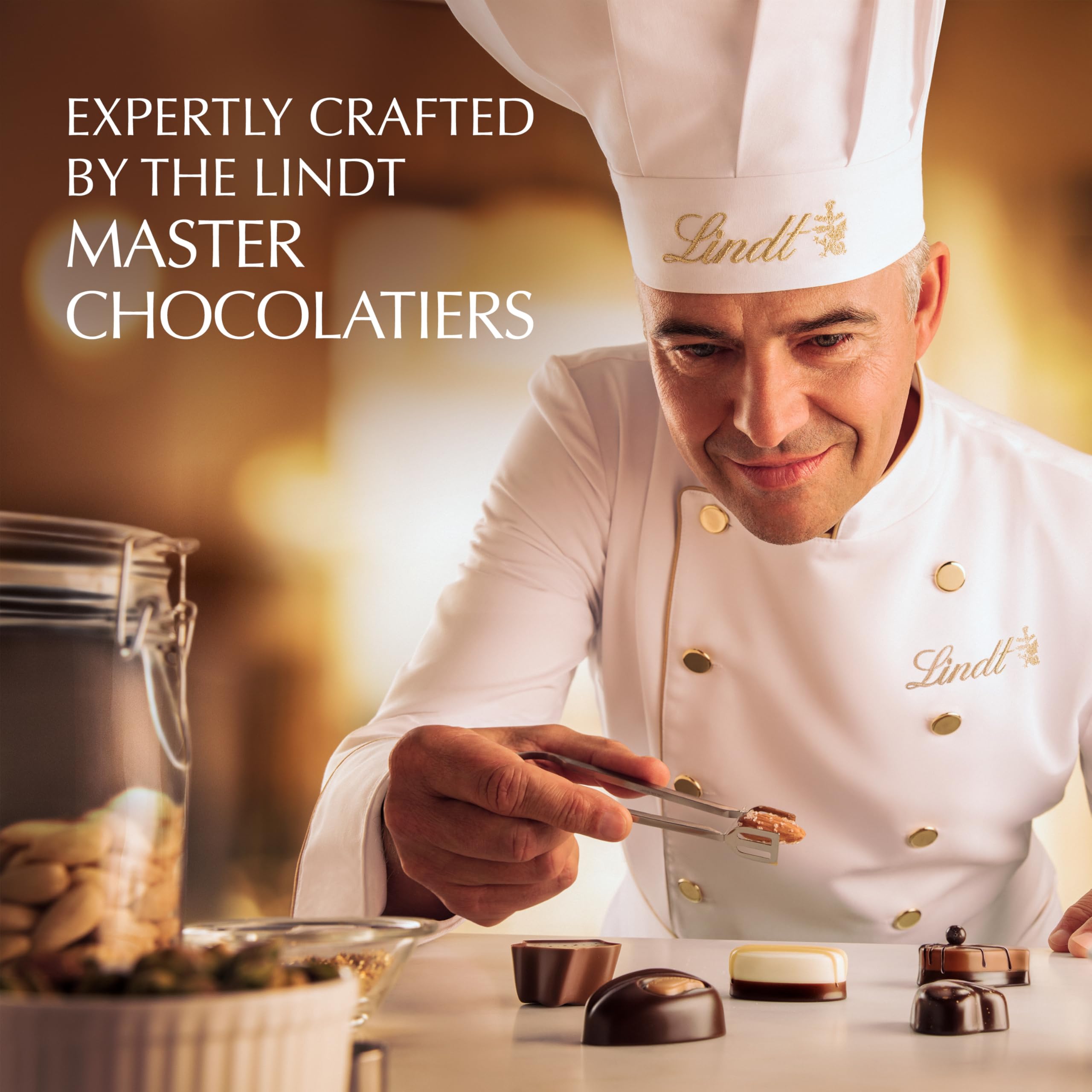 Lindt Swiss Luxury Assorted Chocolates Gift Box - Premium 14.6oz Chocolate Collection for Holidays, Birthdays & Corporate Gifting | Perfect Valentine's Day, Anniversary & Thank You Present