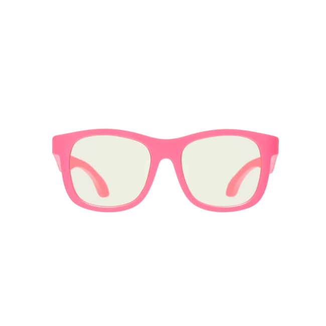 Babiators Navigator Screen Saver Glasses for Kids - Pink UV Protection Sunglasses for Outdoor Play, Beach & Travel