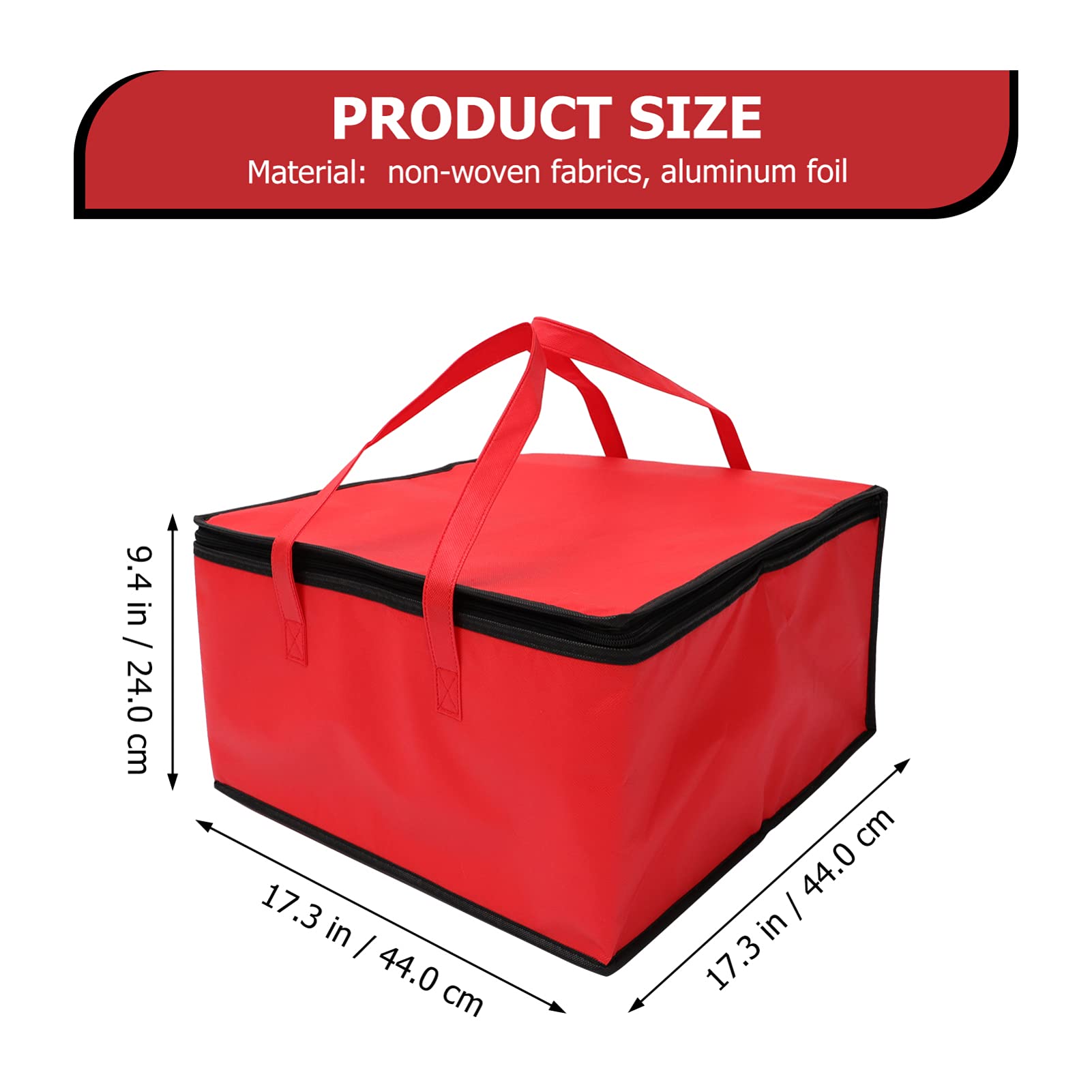 DOITOOL Insulated Pizza Delivery Bag - Thermal Food Carrier for Hot & Cold Meals - Perfect for Delivery Drivers, Picnics, and Outdoor Events