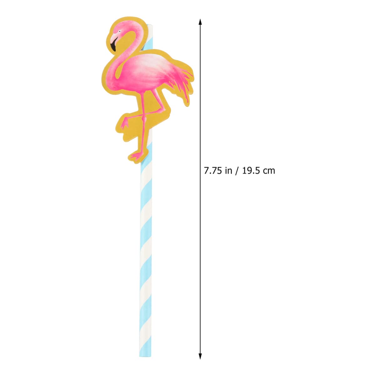 40pcs Colorful Paper Straws - Eco-Friendly Disposable Drinking Straws for Parties, Weddings, Hawaiian Luau & Tropical Themed Events