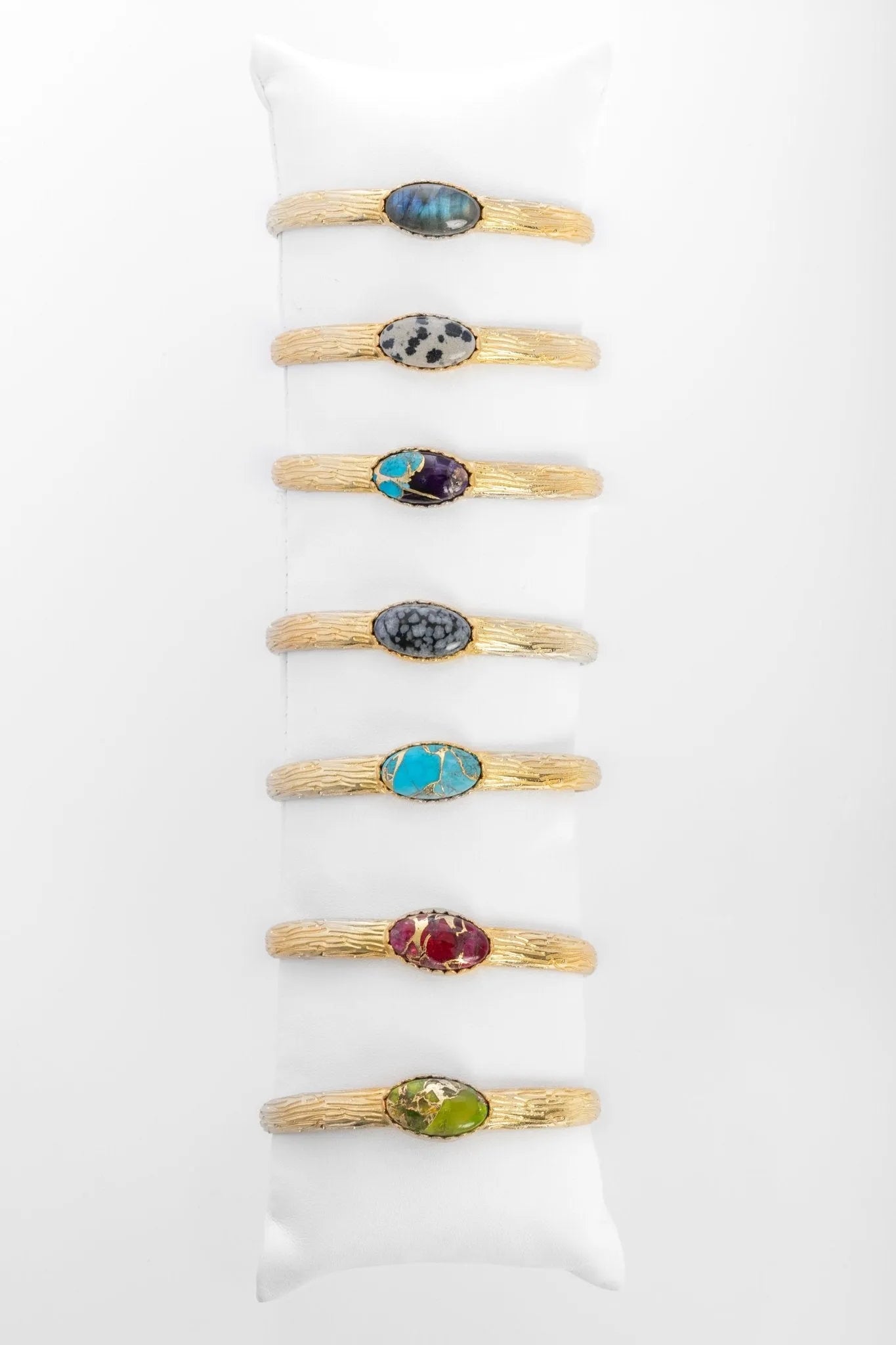 Exquisite Gemstone Cuff Bracelet for Women - Handmade Boho Jewelry with Natural Stones - Perfect for Weddings, Parties & Everyday Wear