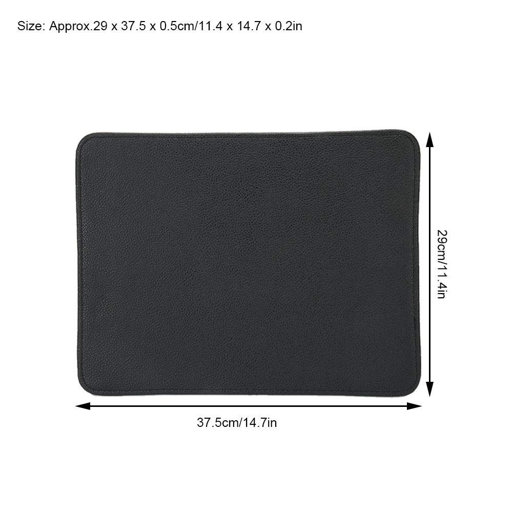 Nikou Washable Foldable Nail Art Table Mat - Non-Slip Manicure Desk Pad for Salon & Home Use, Black Nail Cushion Hand Mat for Gel Polish & Acrylic Nail Art