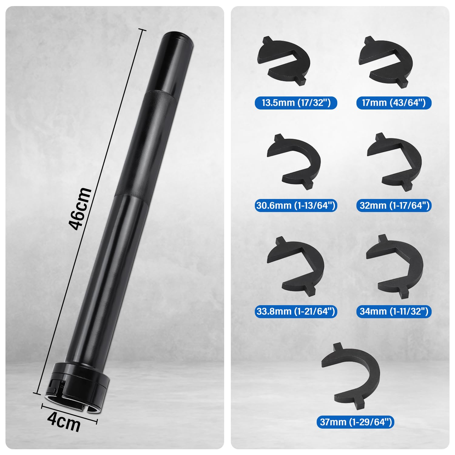 8MILELAKE Inner Tie Rod Removal Tool Set - Professional Automotive Mechanics Tool Kit for Easy Tie Rod Replacement | Perfect for DIY Car Repair & Maintenance