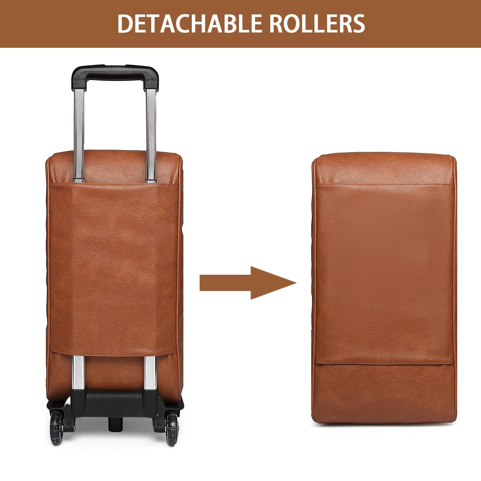 Seyfocnia Rolling Duffle Bag with Wheels - Travel Duffel Bag for Women & Men, Wheeled Carry On Luggage for Overnight & Weekend Trips - Perfect for Air Travel, Gym, Camping & Business Trips
