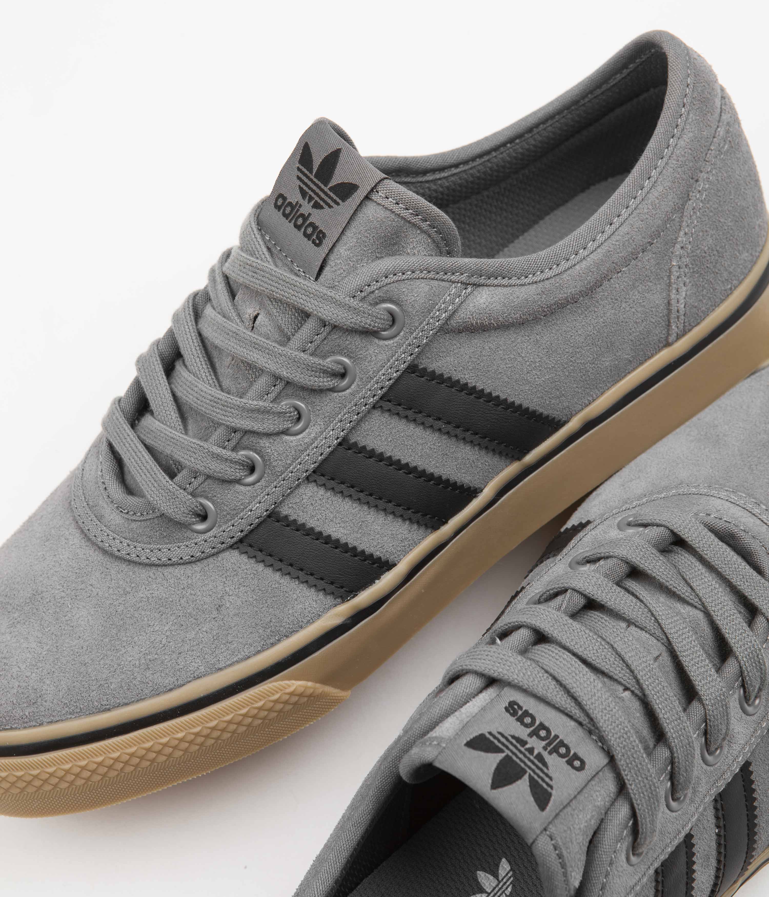 Adidas Adi Ease Men's Casual Sneakers - Grey Four / Core Black / Gum4 - Comfortable Walking Shoes for Everyday Wear, Gym & Street Style