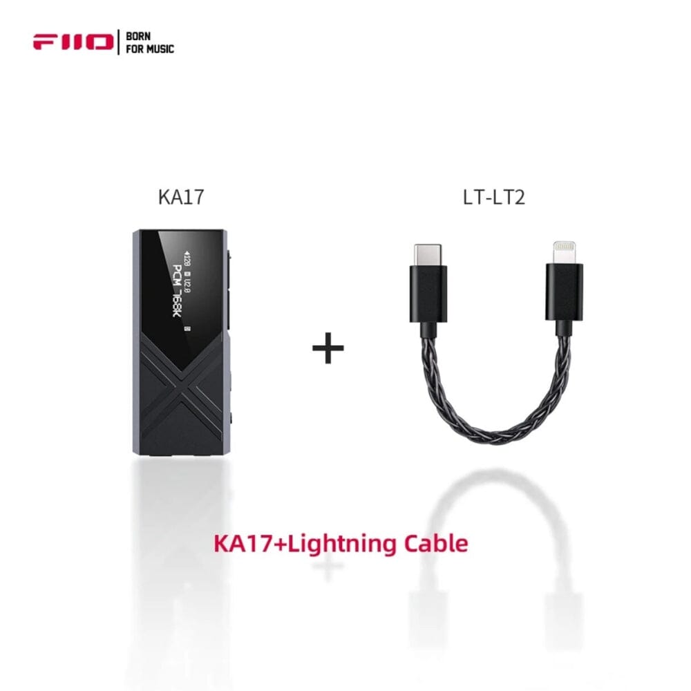 KA17 Black+LT2 Lightning Cable