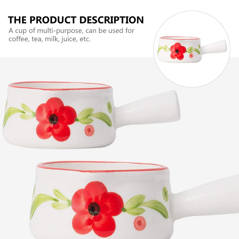1pc Ceramic Milk Cup - Mini Coffee Pouring Cup, Milk Container, Sauce Dish for Kitchen & Dining | Perfect for Coffee, Tea, Sauces & Condiments