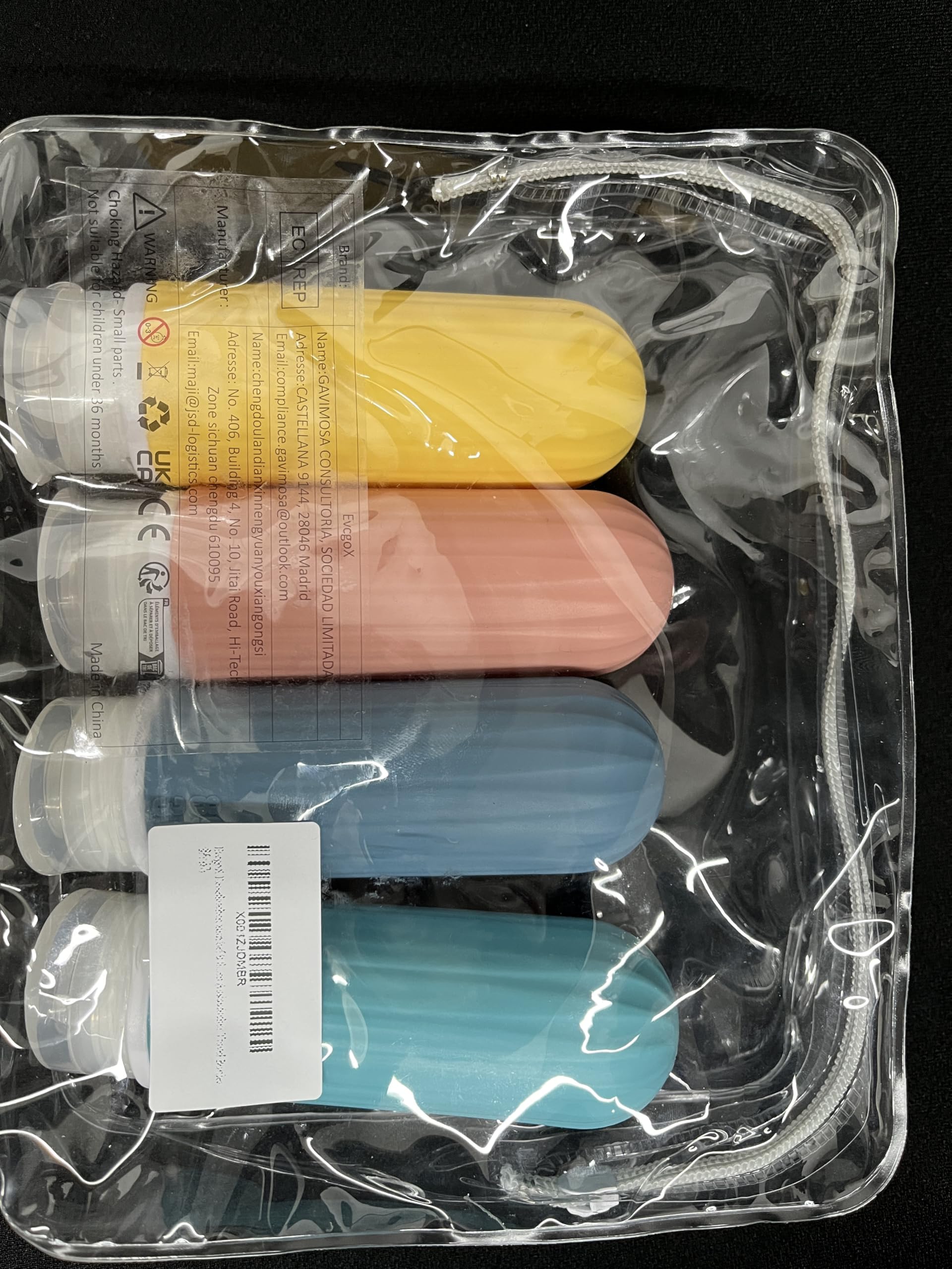 Leak Proof Travel Bottles 3oz - Empty Refillable Toiletry Containers with Labels & Clear Travel Bag - Perfect for Airplane Carry-On, Gym, and Vacation Essentials